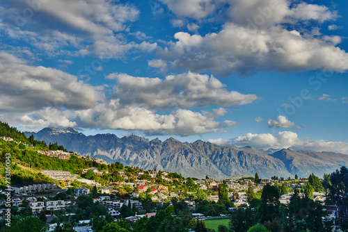 Landscape of Queenstown, South Island, New Zealand  photo