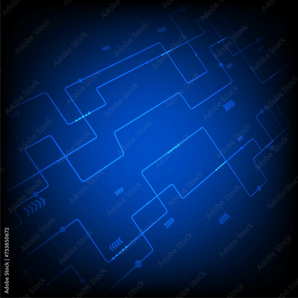 Digital technology background. Abstract background. Connecting dots and lines on dark background.