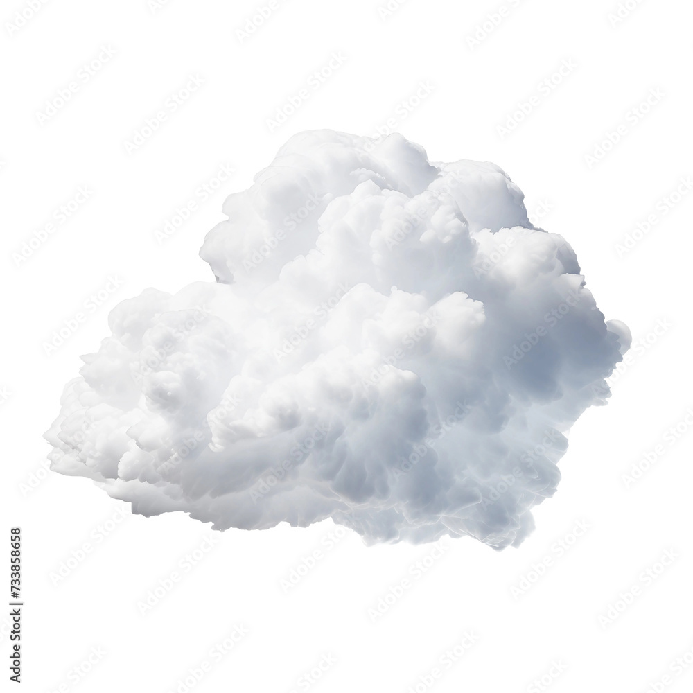 The Cloud on a transparent background .