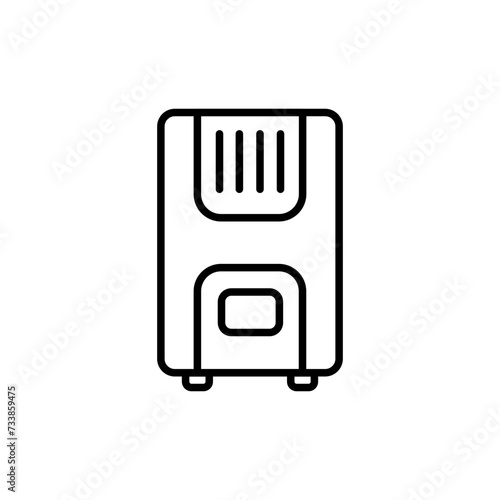 Air purifier outline icons, minimalist vector illustration ,simple transparent graphic element .Isolated on white background