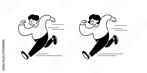 人物 おしゃれイラスト素材