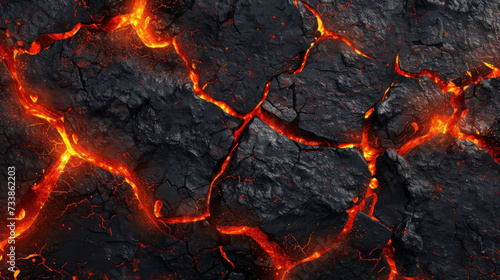 Close Up of Lava Texture