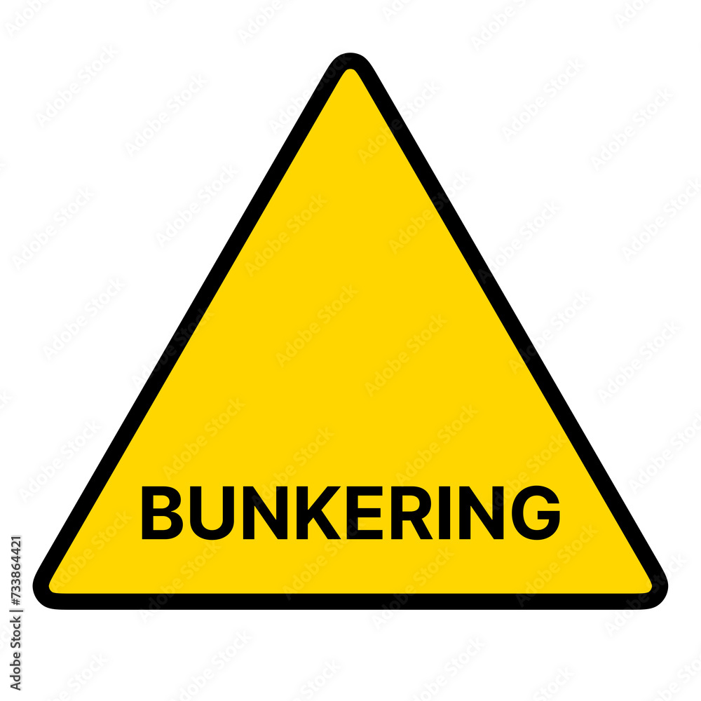 Fuel Bunkering Warning Triangle Sign Sticker Label Placard Symbol On Transparent Background. Safety Caution Alert Sign Fuel Bunkering Warning Triangle Sign Sticker Label Placard Symbol On Transparent Background. Safety Caution Alert Sign