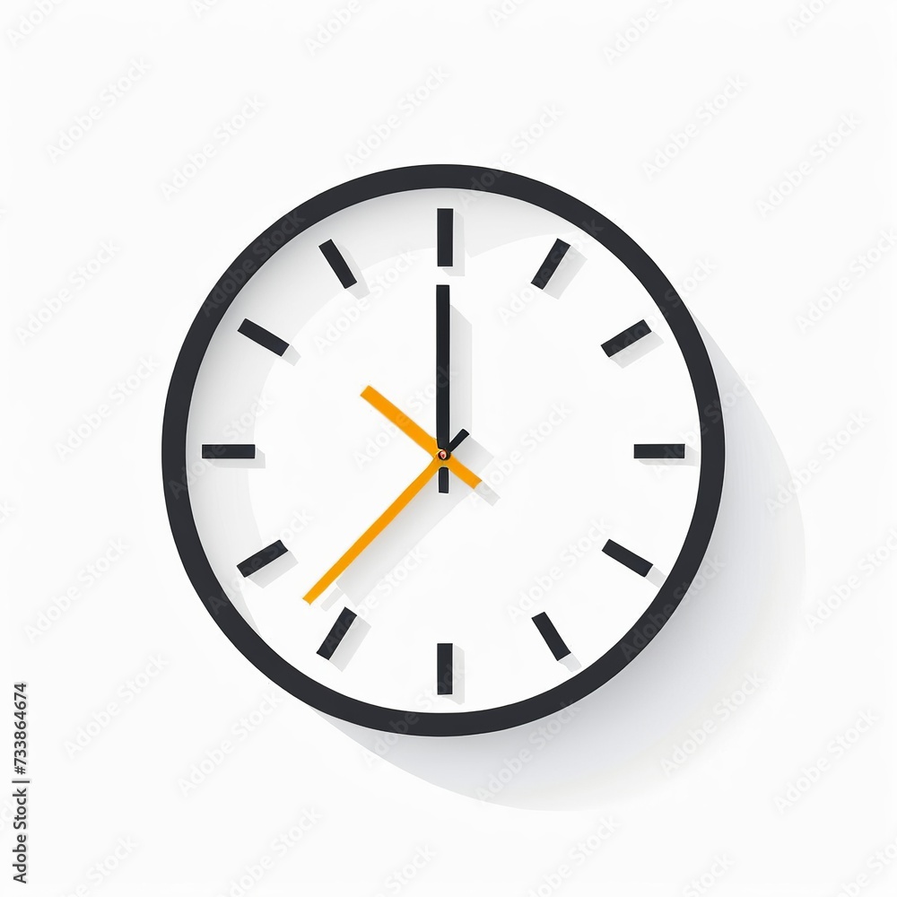 Modern Flat Style Vector Icon of Clock Logo Design Modern Flat Style Vector Icon of Clock Logo Design