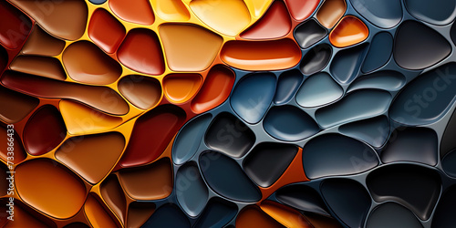 A photograph of an abstract pattern, where creative elements merge into a fantastic pictu photo