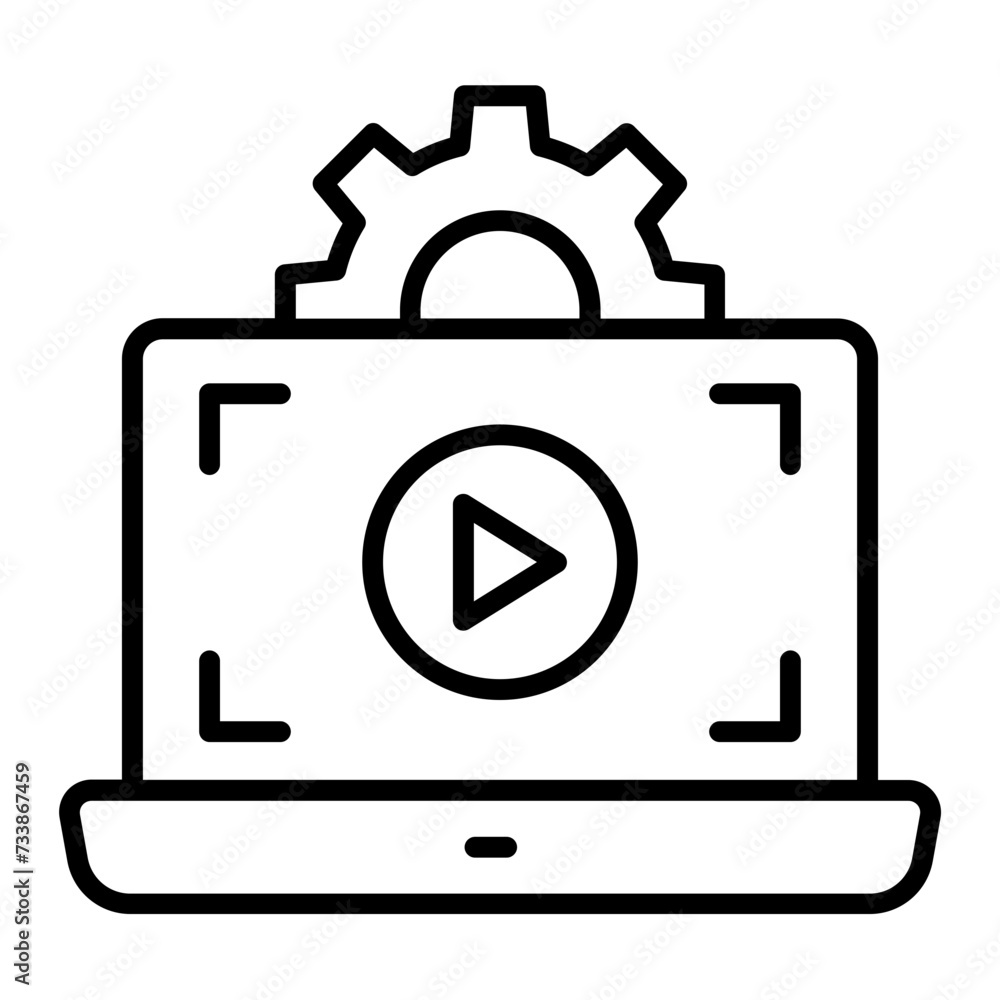 Motion Graphics vector outline design, Web design and Development symbol, user interface or graphic sign, website builder stock illustration, Streaming Live or Video Editing concept Motion Graphics vector outline design, Web design and Development symbol, user interface or graphic sign, website builder stock illustration, Streaming Live or Video Editing concept