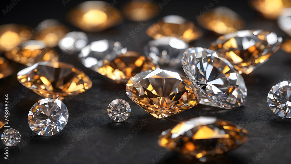 a scattering of diamonds on a black background a scattering of diamonds on a black background