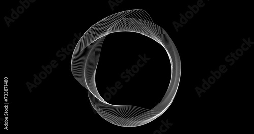 Abstract Modern Background Loop. curved wavy lines tech futuristic motion background. dynamic abstract line waving loop line. Metaverse Abstract Seamless wave abstract lines stream 4K background loop