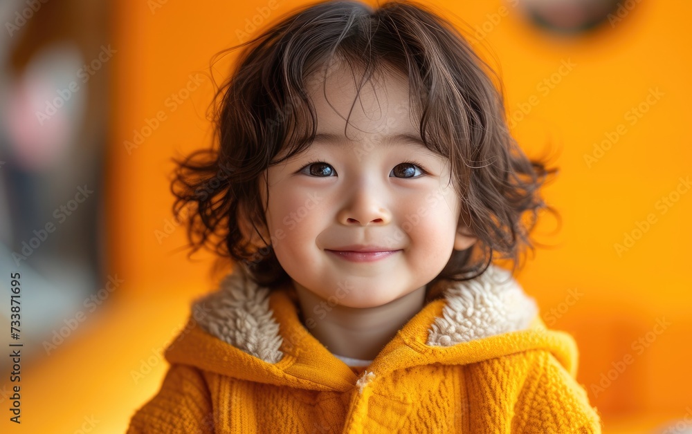 happy smiling asian kid in a professional studio background happy smiling asian kid in a professional studio background