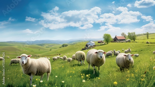 wool farm sheep photo
