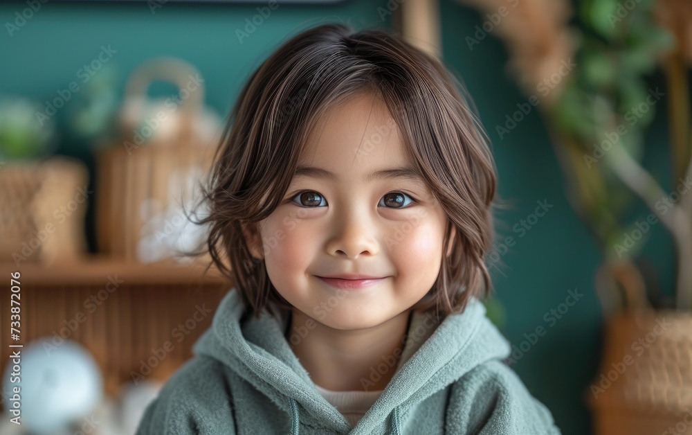happy smiling asian kid in a professional studio background happy smiling asian kid in a professional studio background