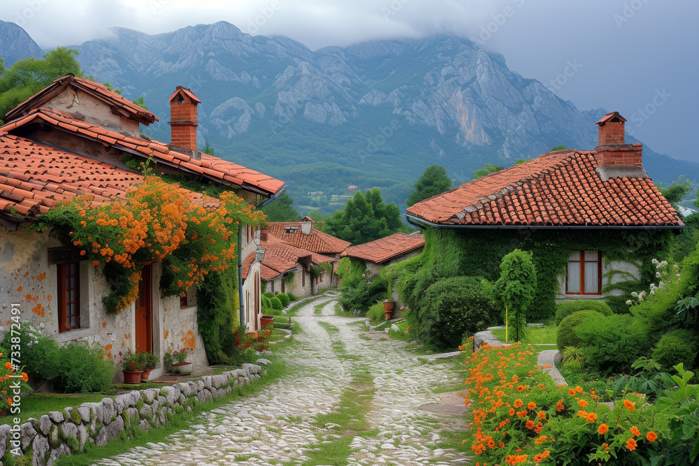 Fototapeta premium Captivating Scenes of the Old Village