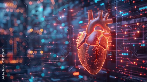 A glimpse into the heart of a computer powering a digital landscape