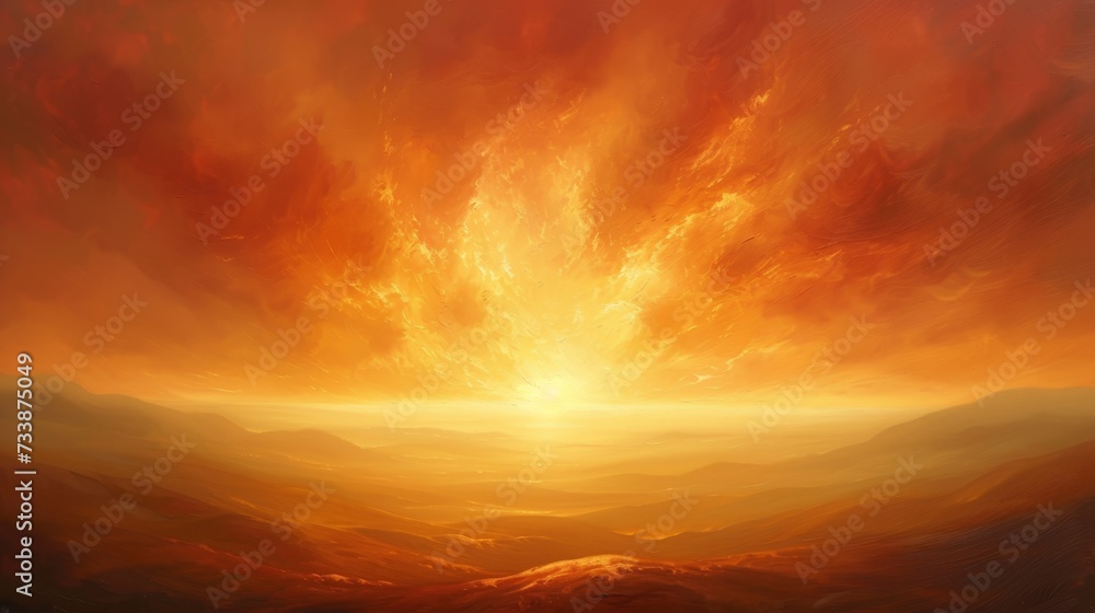 Glowing Sunset: Painting the Sky with Radiance
