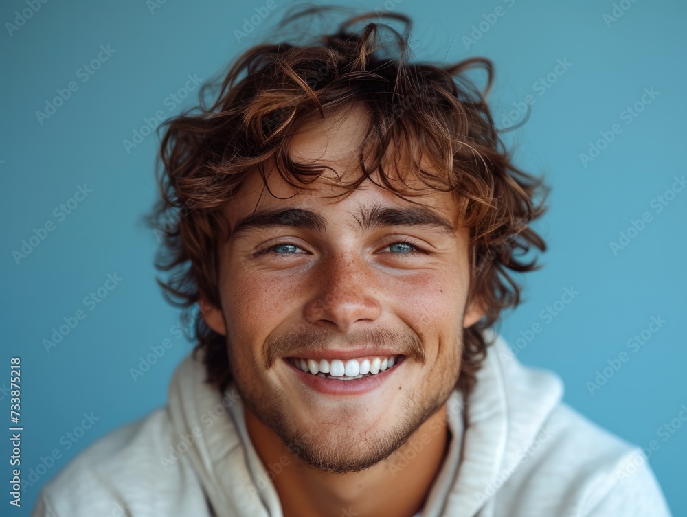 happy smiling caucasian man portrait, professional studio background happy smiling caucasian man portrait, professional studio background
