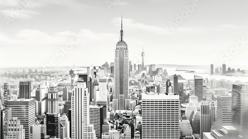 iconic new york empire state building