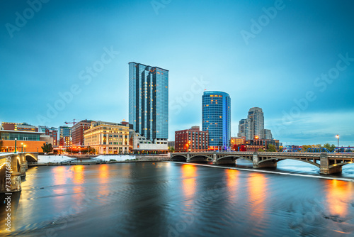 Grand Rapids, Michigan, USA at Dusk © SeanPavonePhoto