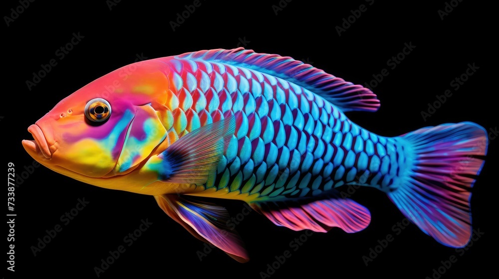 tropical coral parrotfish tropical coral parrotfish