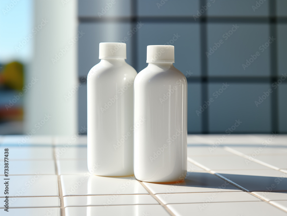 white transparent cosmetics bottle mockup white transparent cosmetics bottle mockup