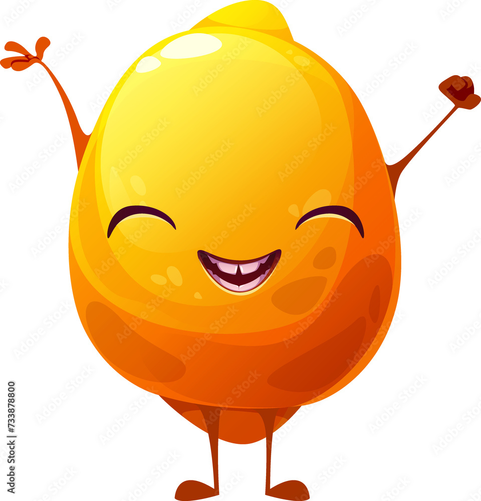 Obraz premium Happy Lemon Mascot