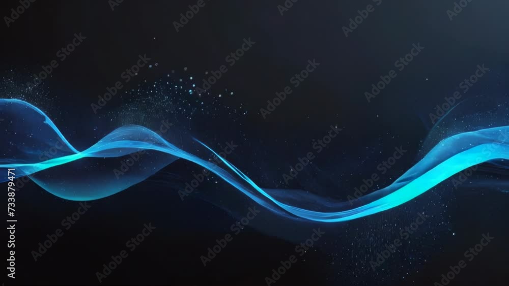 abstract blue background with waves