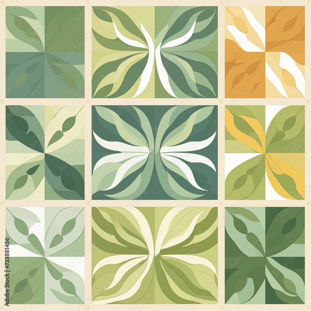 Eco-Friendly and Sustainability Themes seamless pattern art