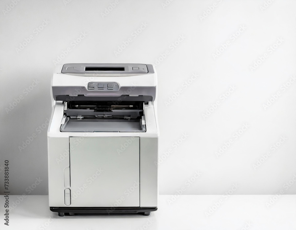 Copy machine on white background. office equipment. Copy machine on white background. office equipment.