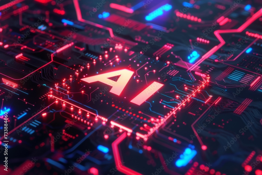 「AI」の文字が入ったグラフィック(テクノロジー・生成AI・人工知能・機械学習) 「AI」の文字が入ったグラフィック(テクノロジー・生成AI・人工知能・機械学習)