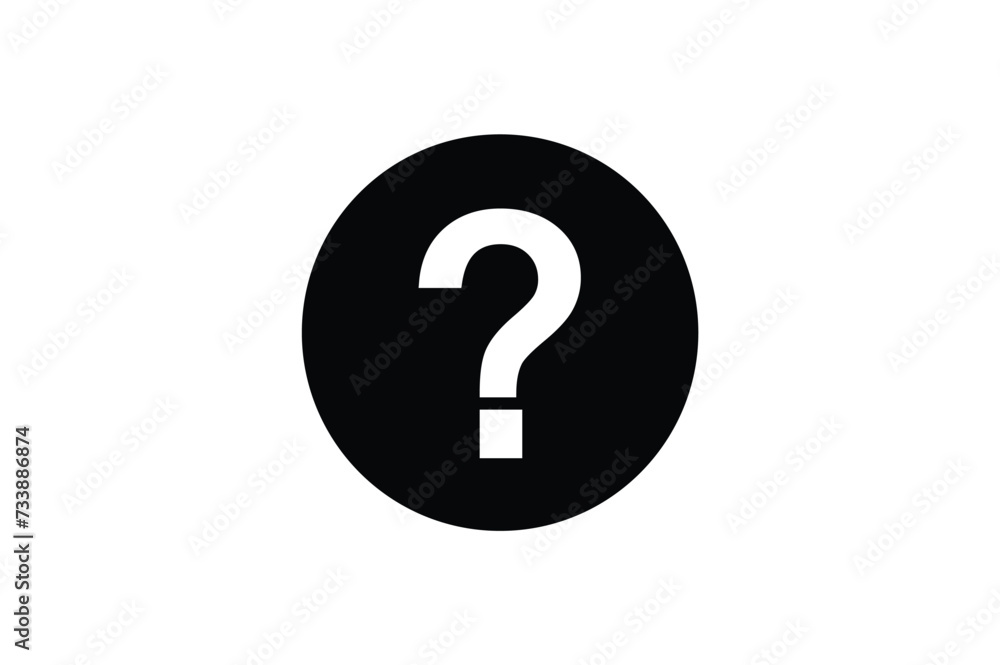Question mark icon symbol, qestion mark clip art vector illustration Question mark icon symbol, qestion mark clip art vector illustration