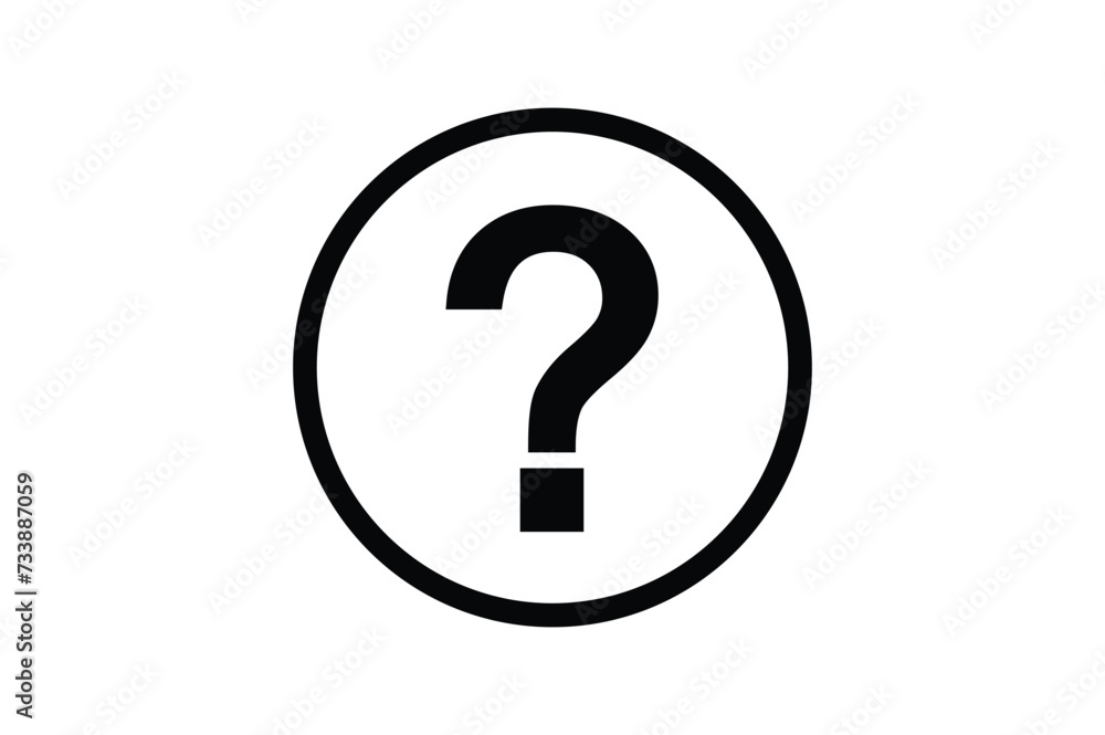 Question mark icon symbol, qestion mark clip art vector illustration Question mark icon symbol, qestion mark clip art vector illustration