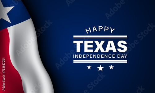 Texas Independence Day Background Design.