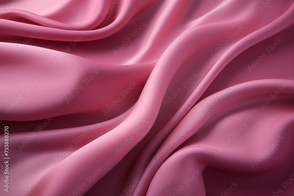 Obraz premium French Terry Fabric Texture, Soft Pink Waves in Monochromatic Harmony