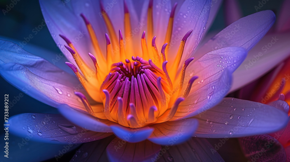 Close-Up of Water-Droplets Adorned Flower Close-Up of Water-Droplets Adorned Flower