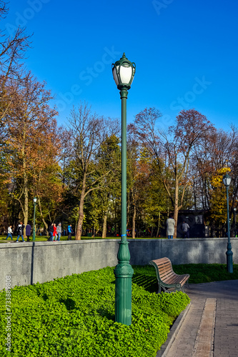 Old trees in Shevchenko's garden in Kharkov photo