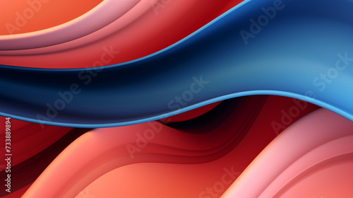 Abstract flowing curve lines