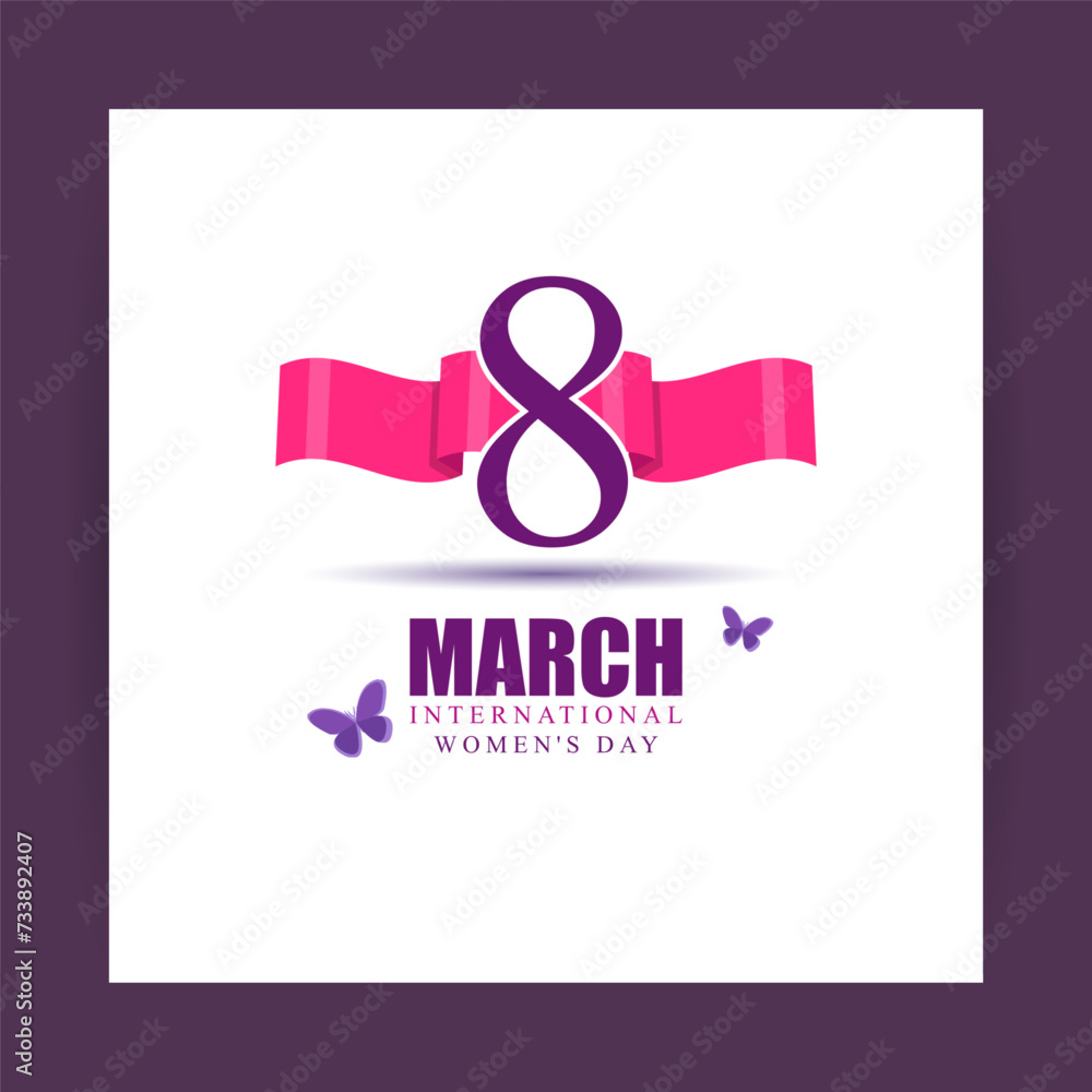 Vector illustration of International Womens Day social media feed template Vector illustration of International Womens Day social media feed template