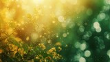 A bokeh light texture with soft focus in Grow Your Own color palette's yellows and greens