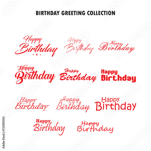 Birthday Greetings Collection
