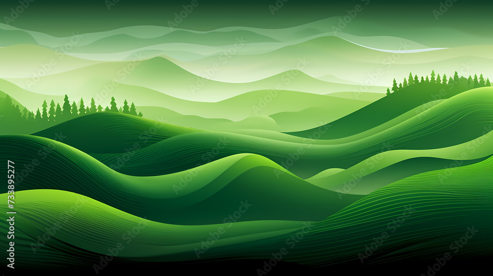 Abstract green nature landscape wallpaper background image