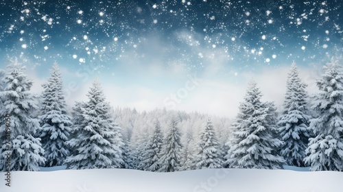 winter holiday snow background © PikePicture