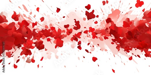 Wallpaper Mural heart abstract background, isolated white Torontodigital.ca