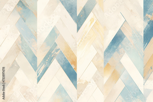 A minimalist watercolor background with an abstract herringbone pattern in light pastel hues, offering a modern.