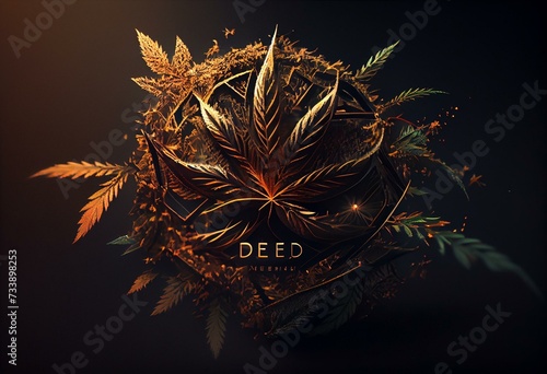 Delta 9 weed logo-Generative AI