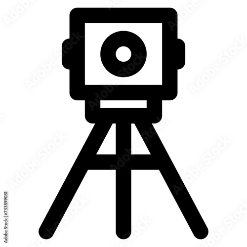 laser level vector outline icon
