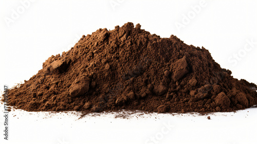 Soil dirt pile