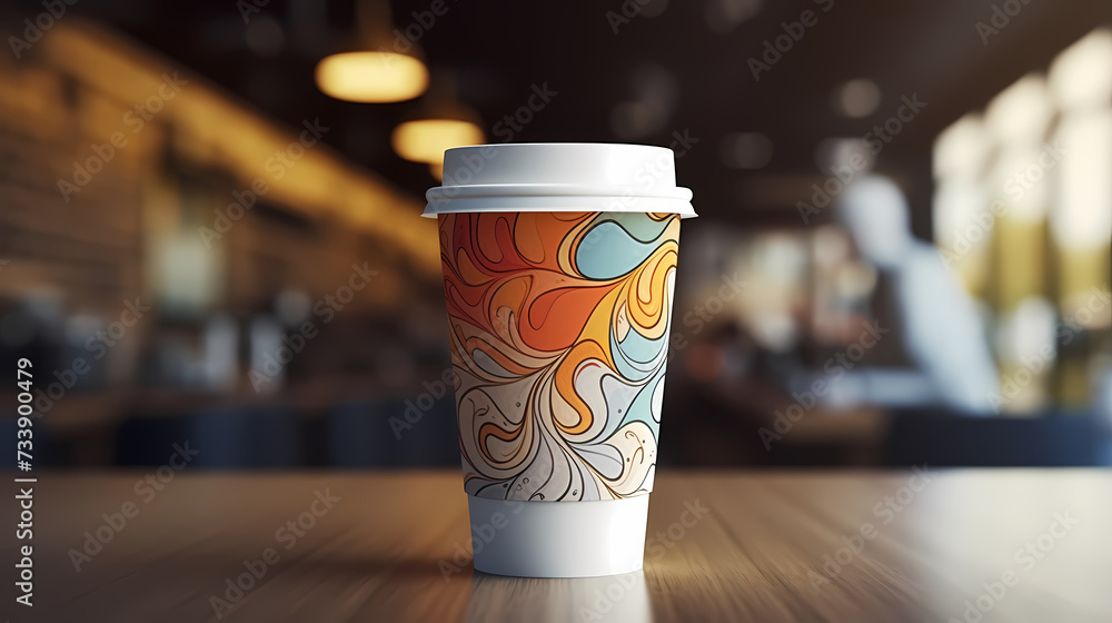 Coffee top view commercial photography, top down view with space for text Coffee top view commercial photography, top down view with space for text