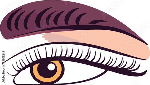 Vector Illustrations of Various Eyebrow Types