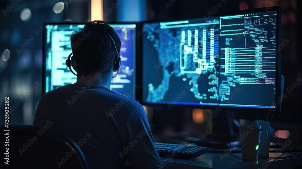Programmers sit in front of the computer and write the source code and make changes to it Programmers sit in front of the computer and write the source code and make changes to it