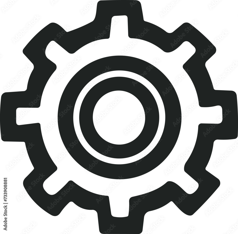 Outline setting icon vector illustrations generated by Ai Outline setting icon vector illustrations generated by Ai