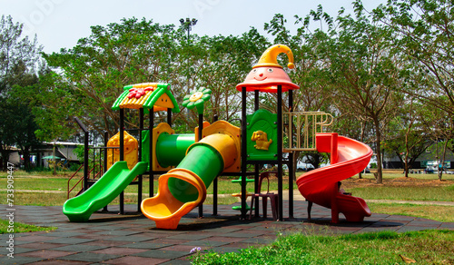 colourful playground  in the park
